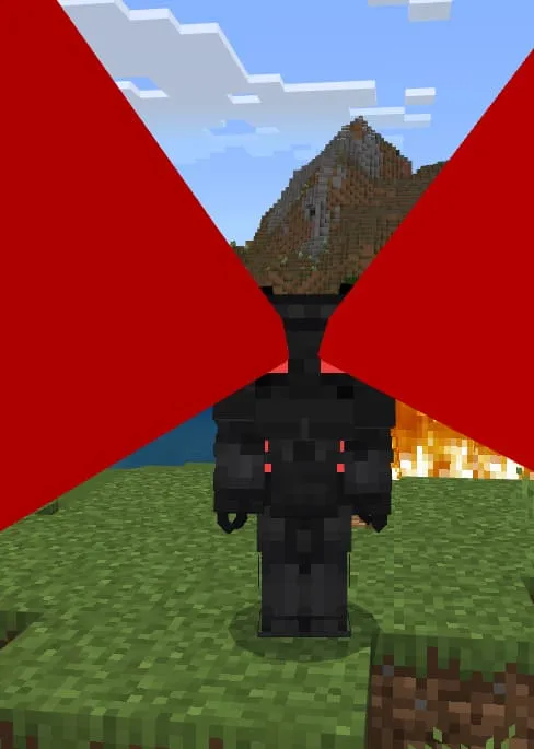 Лучи лазара в Minecraft