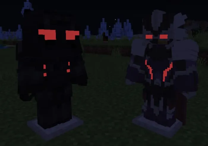 Костюм черной манты ночью