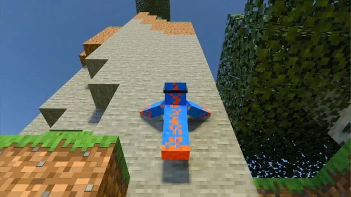 Игрок прилип к стене