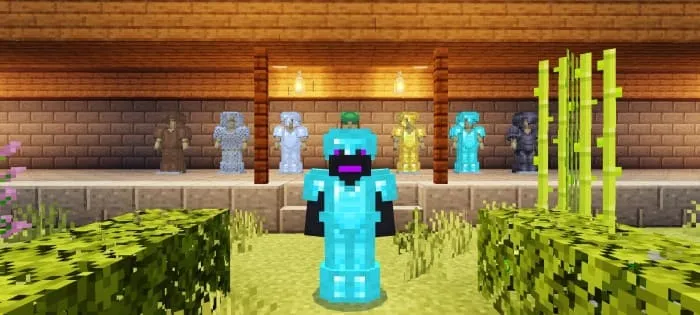 Вид объемной алмазной брони