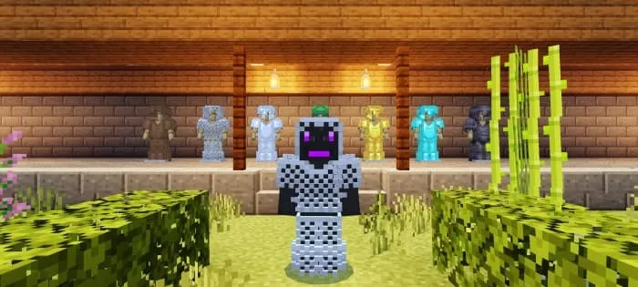 Вид объемной кольчужной брони