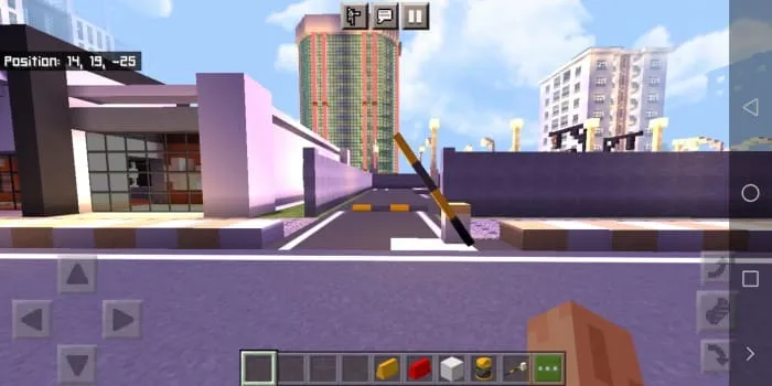 Открытый шлагбаум