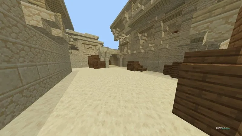 Пустынная карта в Minecraft