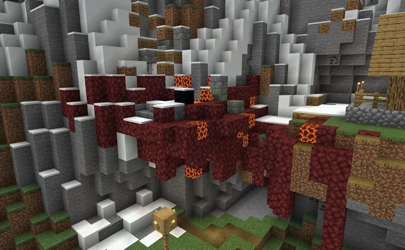 Разрушенный портал в горе