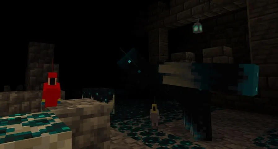 Красный попугай и Варден