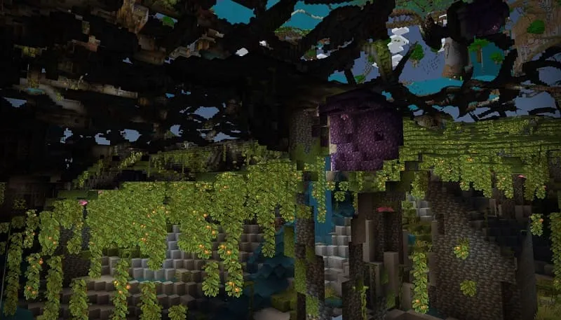 Пышная пещера в режиме наблюдателя