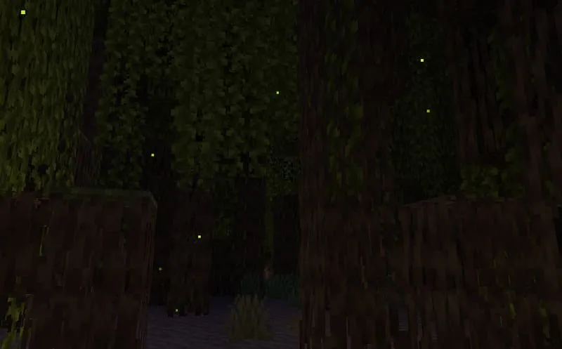 Светлячки ночью