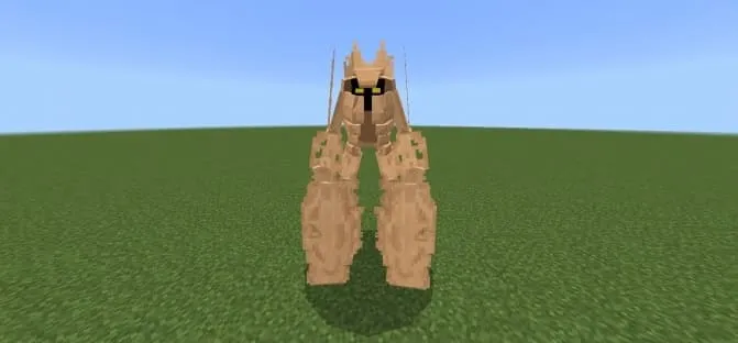 Вид песчаного стража спереди