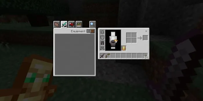 9 слотов и тотем воскрешения в инвентаре