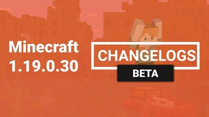 Minecraft 1.19.0.30