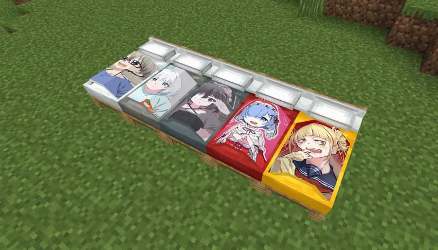 Кровати с аниме персонажами