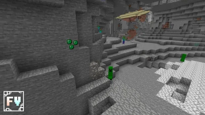 Пещера с текстурами