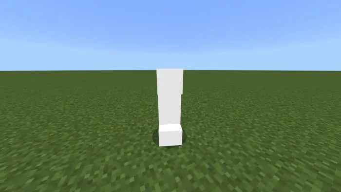 Крипер с белой текстурой