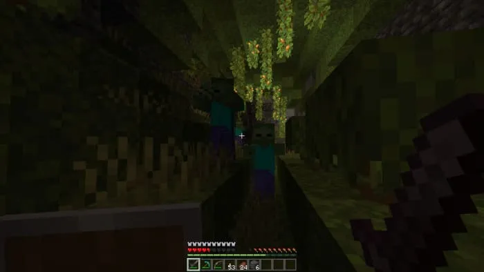 Пещера и зомби