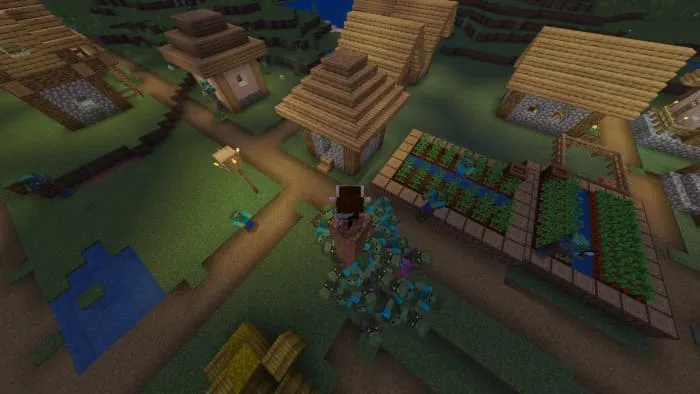 Зомби ночью в деревне