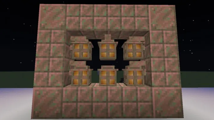 Обычный медный фонарь