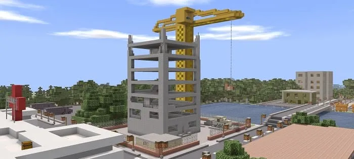 Дом на стадии постройки