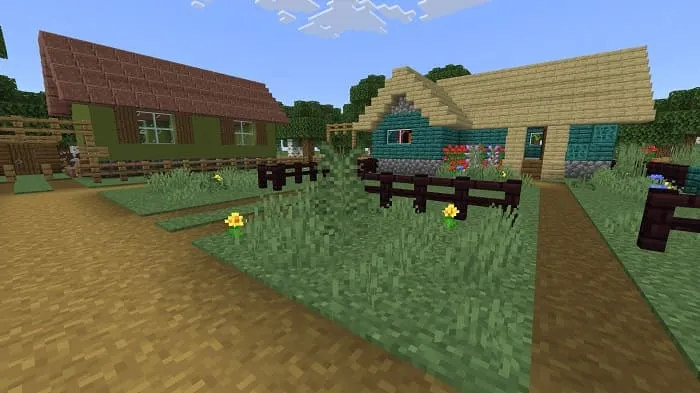 Несколько домов в деревне