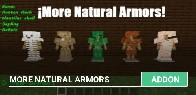 Mod: More Natural Armors