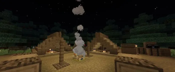 Палатки и костер