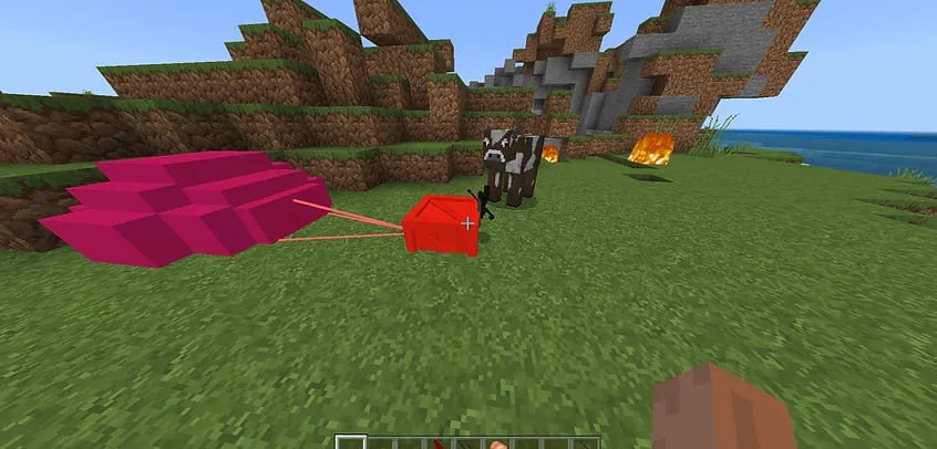 Приземление ящика с припасами