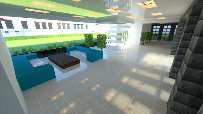 Большое помещение с растениями