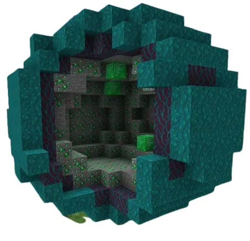 Изумрудная жеода