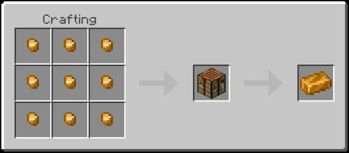 Крафт бронзового слитка