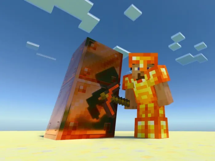 Стив с киркой