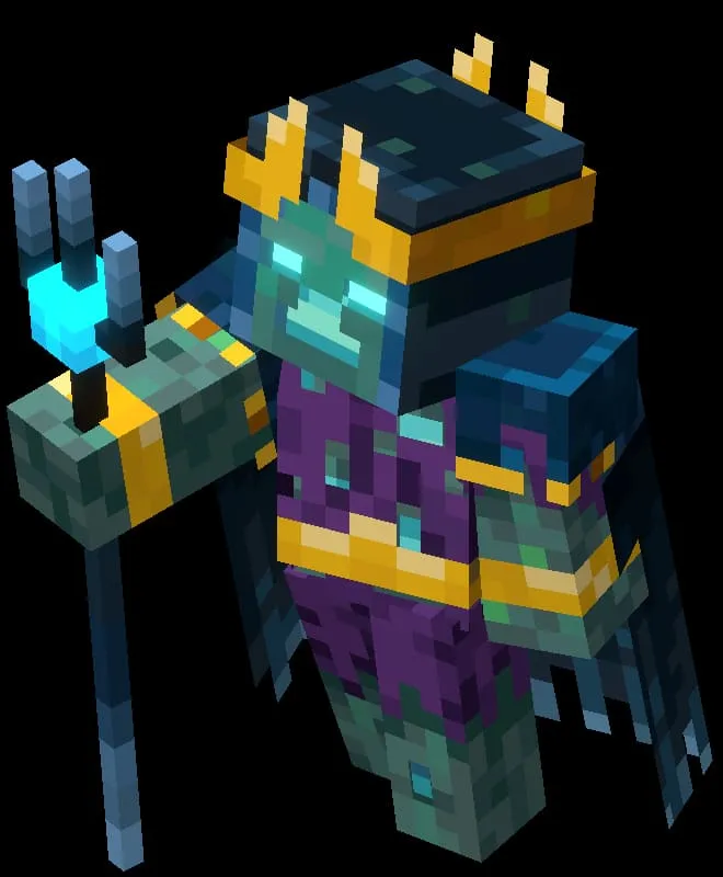 Утонувший некромант с трезубцем