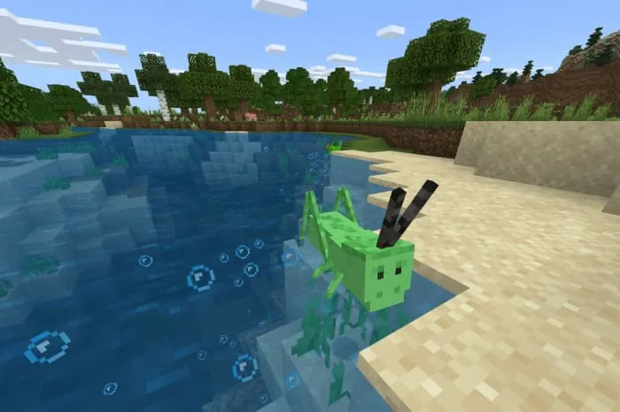 Кузнечик в воде