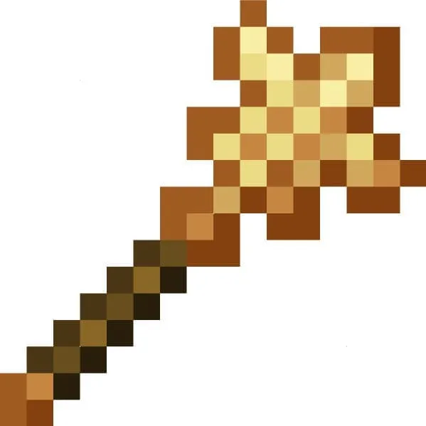 Моделька огненного посоха