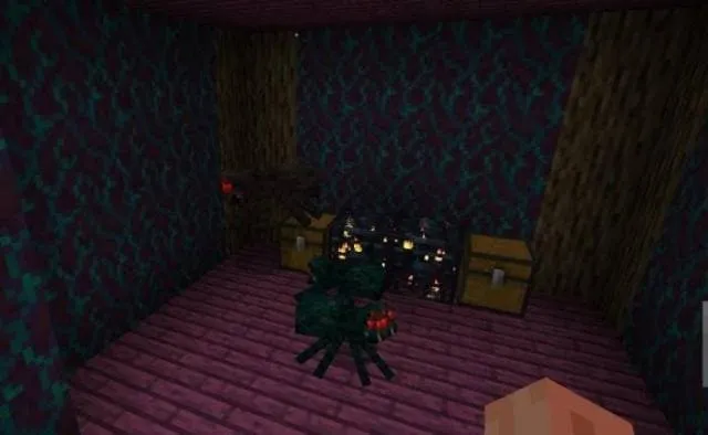 Игрок встретил пауков