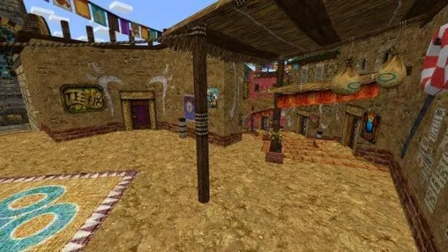 Постройки в заподной части