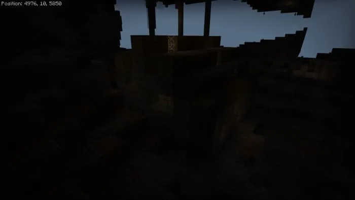 Структура заброшаная хижина