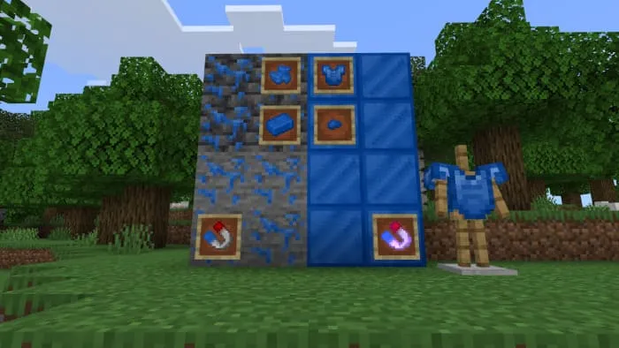 Блоки и вид кобальта