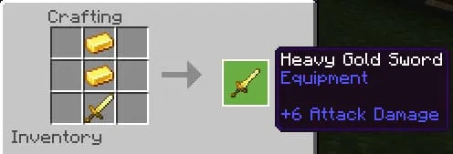Крафт золотого меча