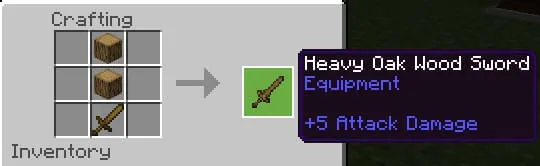 Крафт деревяного меча