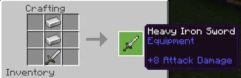 Крафт железного меча