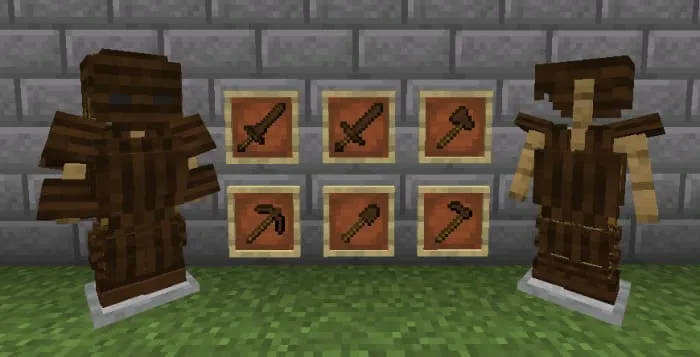 Снаряжение из темного дуба