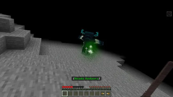 Палочка в руках игрока