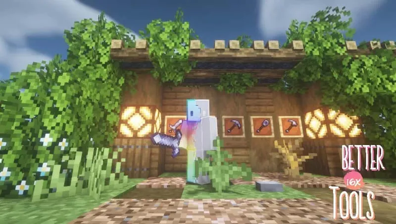 Игрок с мечом в руке