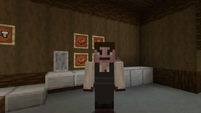 Житель в костюме