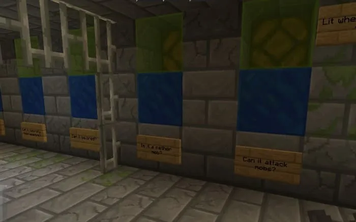 Комната с табличками