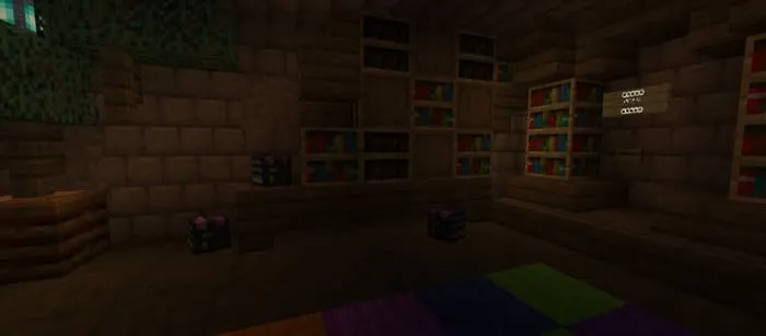 Комната с книжными полками