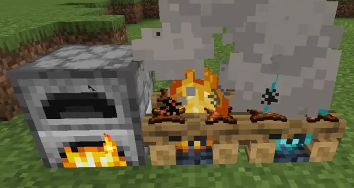 Печка и костер