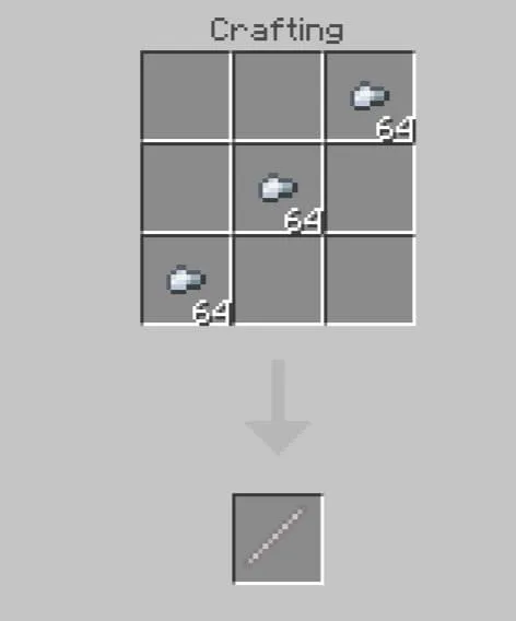 Крафт железной палки