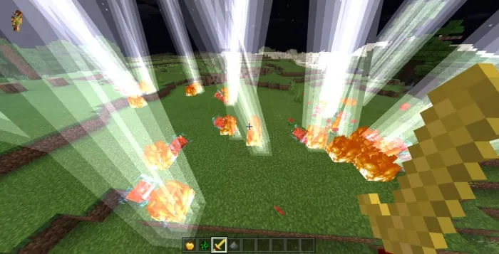 Молнии от оружия