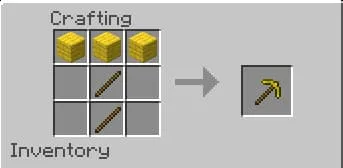 Крафт деревянной божественной кирки