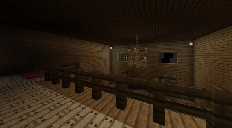 Хол карты и люстра